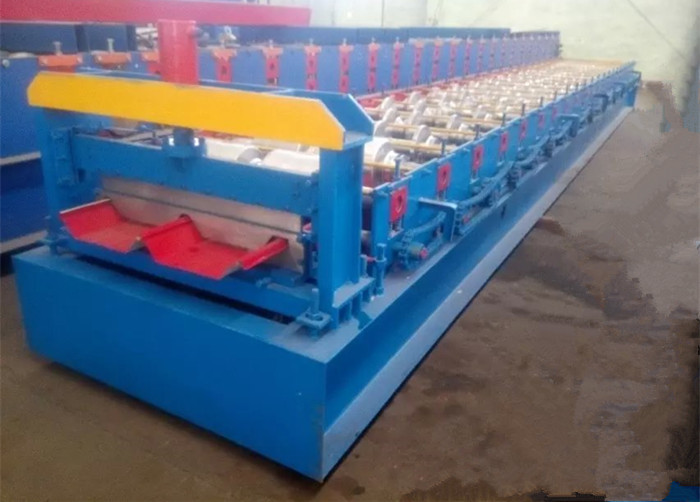 4kw Steel Automatic Roll Forming Machines , Glazed Tile Roll Forming Machine