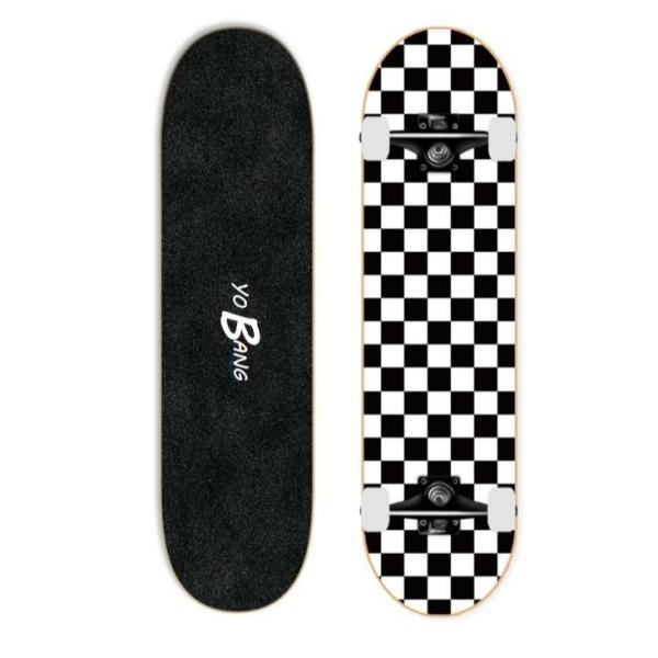 China 7ply Chinese Maple Black 31inch Street Skate Youth Complete Skateboard For