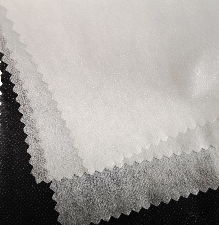 Customized Width Non-Woven Fusible Interlining with Gum Stay 50% Polyester 50% Nylon