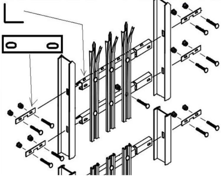 2.4m Height x 2.75m Width Palisade Fencing Panels Powder Coated Black HOt dipped Galvanized