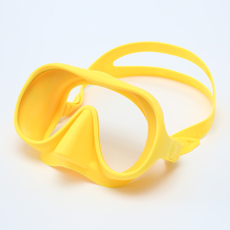 Frameless Snorkeling Goggles Single Lens Silicone Scuba Adult Diving Mask for Spearfishing