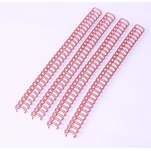 23 Spirals Double Loop Binding Wire Metal Material Electroplated