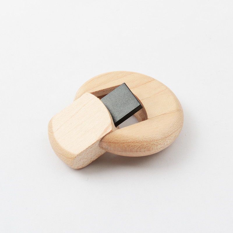 360 Drgee Twist Wooden USB Flash Drive 2.0 15MB/S Embossing logo