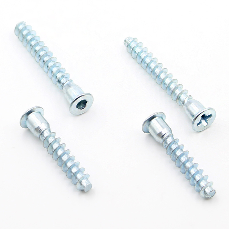 ISO9001 Certified Hex Head Wood Screw Furniture Screws Hexagon Socket Confirmat Screw