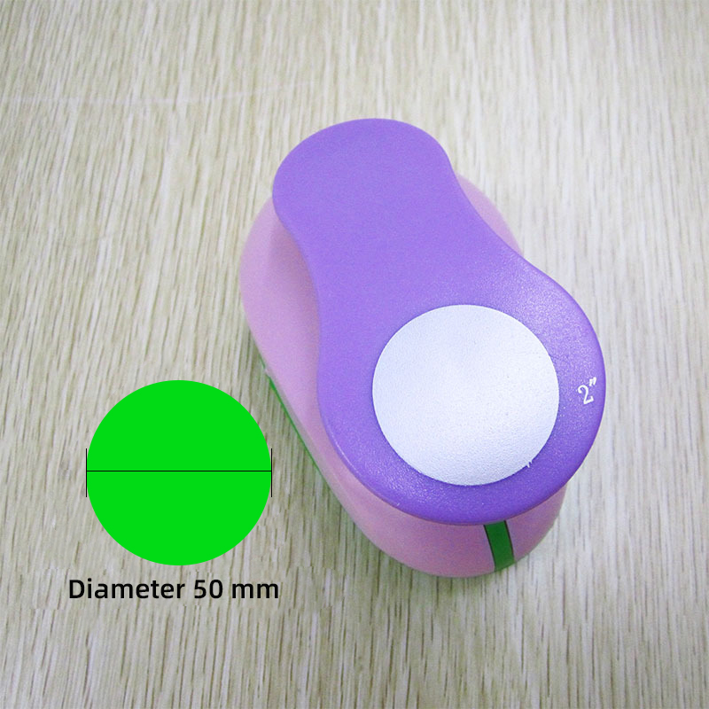 Customized Colorful 8-75mm Round Hole Punch DIY Mini Craft Paper Flower Punch for Kids
