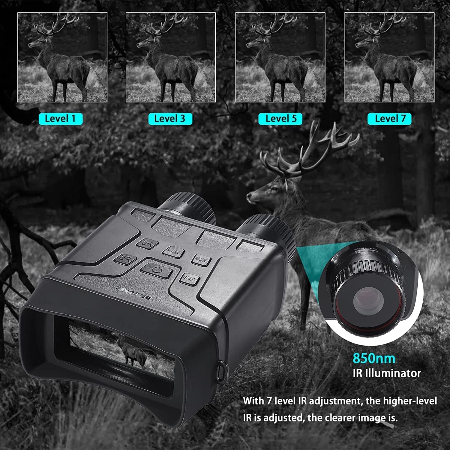 Infrared Digital Binocular Night Vision Thermal Goggles Military