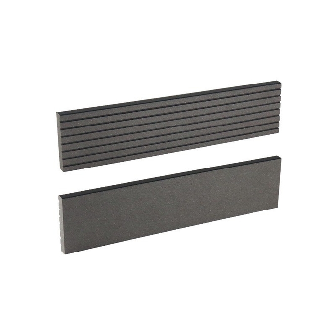 Wood Plastic Composite Exterior Fence Panel Wall For Building Engineering WPC Inside Board 71x21mm Gray Plank