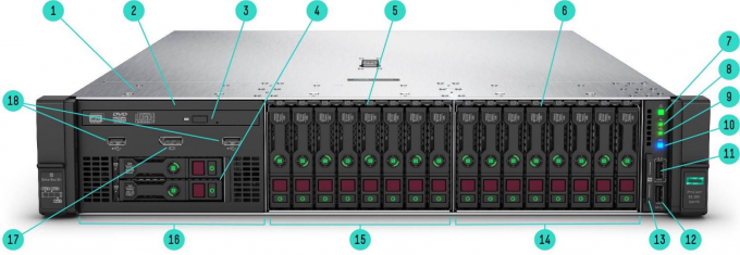DDR4 32GB HPE ProLiant DL380 Gen10 2U Rack Server P19718-B21 P19719-B21 0