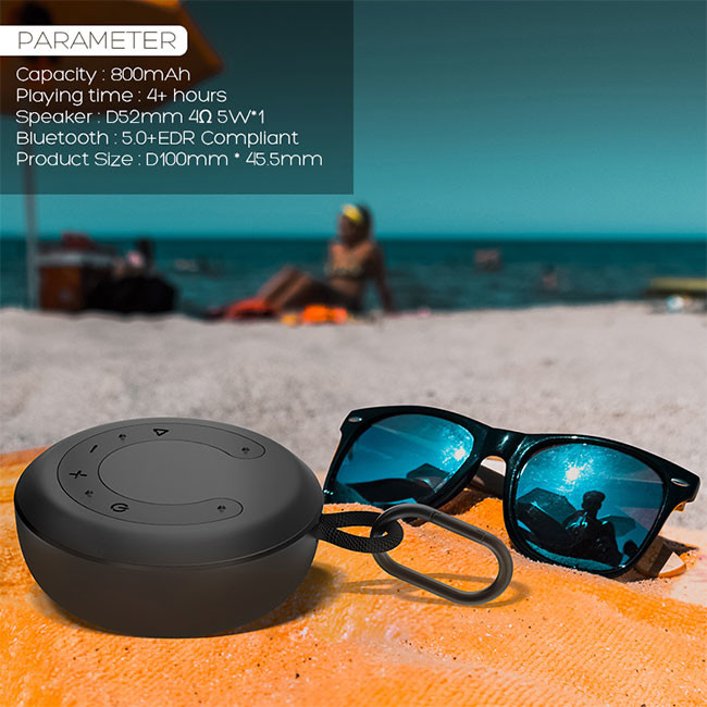 IPX4 Waterproof Portable Bluetooth Speaker With TPU ABS Plastic Fabrics
