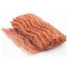 Buy cheap Yellow Knitted Copper Mesh 100mm 0.18mm Customized High Temperature Resistant from wholesalers