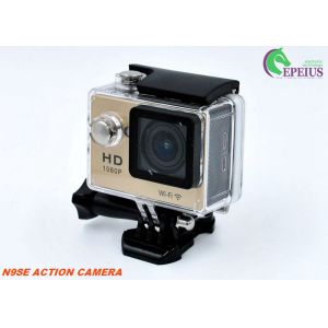 Multi Languages 1080p Hd Wifi Action Camera With Waterproof Case / Lithium