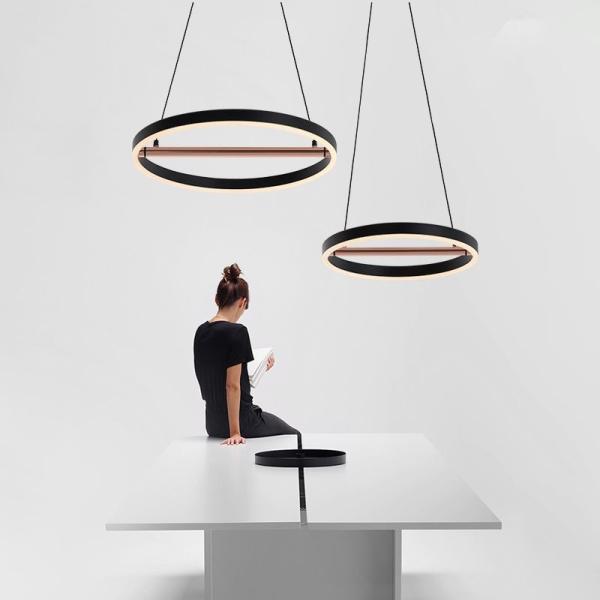 Nordic simple personality chandelier postmodern villa restaurant store round