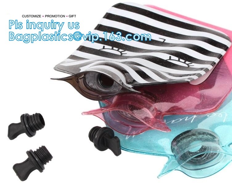 Winter Outdoor Pvc Hot Water Bottle Bag, pvc hot water bag fomentation, Water Bottle Ice Bag With Knitted Covers, water