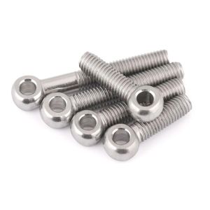 China SS304 Eye Bolt with Hole Connection Bolt DIN444 Round Head Eye Screw on sale