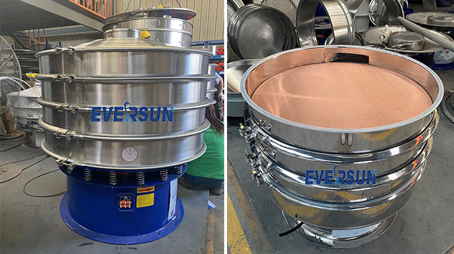 High Capacity Stainless Steel Screener Vibratory Sieving Machine For Fine Particles