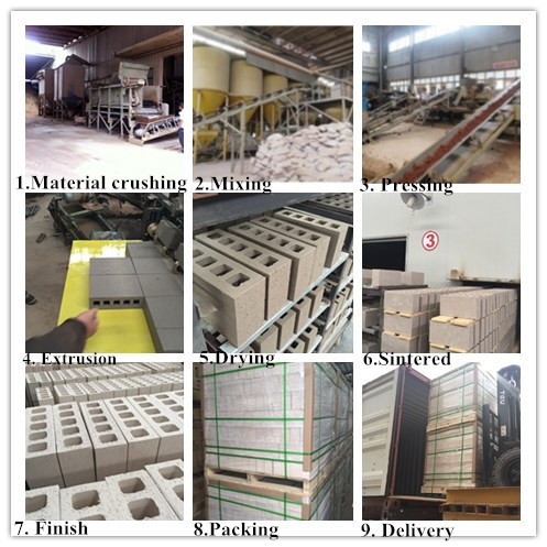 Cream Yellow Five Holes Large Hollow Blocks , Hollow Clay Brick Compressive Strength
