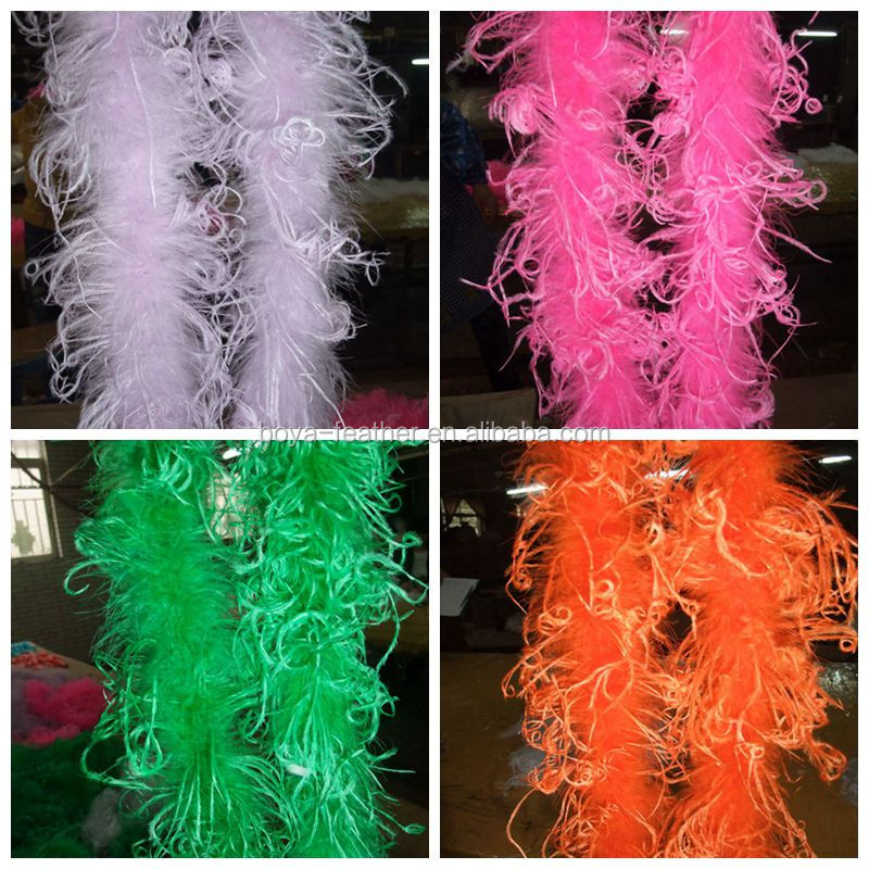 Marabou Feather and Rooster Coque Feather Boa for Event Supplies Halloween Occasion