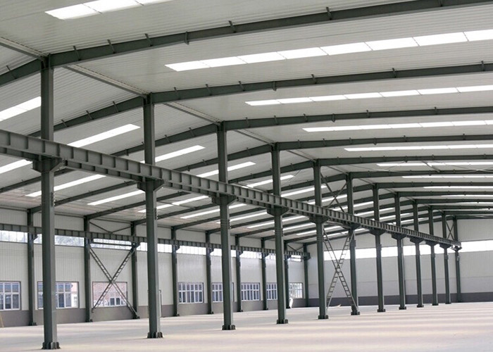 Cheap Rock Wool Construction H Beam Material Customized Assembly Prefabricated Metal Gable Frame Steel Structure Workshop / Warehouse Building