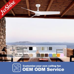 ABS Blade 52 Inches LED Ceiling Fan With Light And Remote Control For Cooling