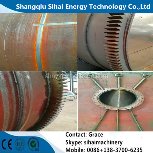 15 Tons Handling Capacity Rubber Oil Recycling Production Line Pyrolysis Machinery