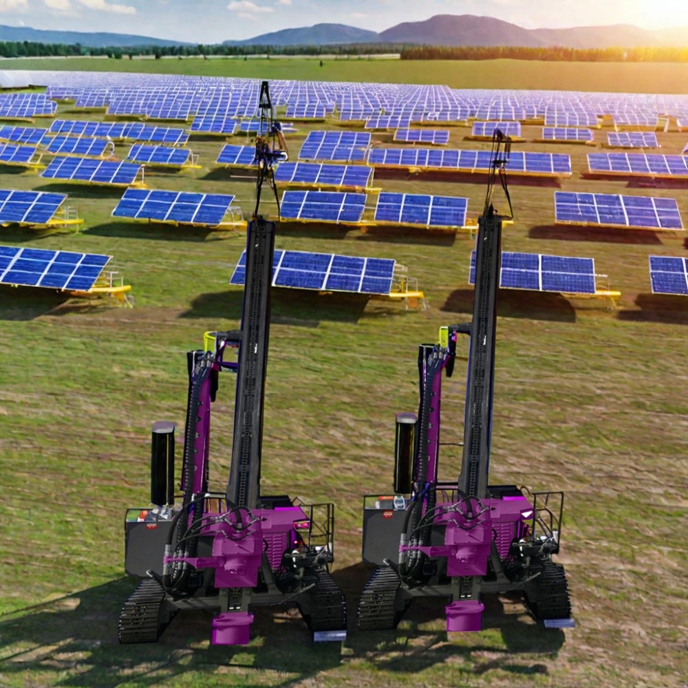 Hydraulic Pile Driver Photovoltaic Pile Drilling Machinery Solar Pile Driver Machine