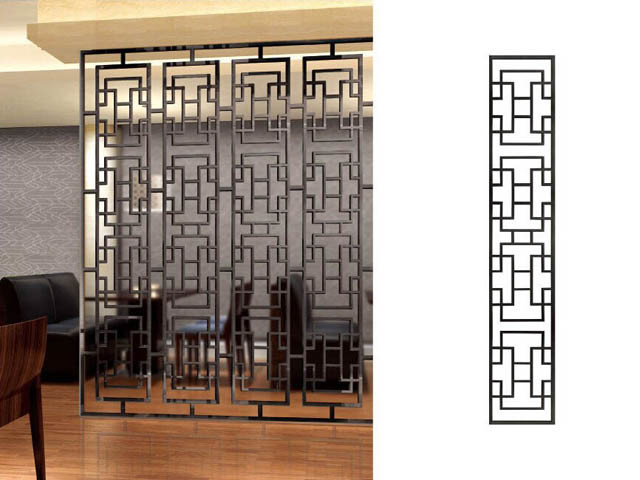 Black Stainless Steel Perforated Panels For Hotels/Villa/Lobby Interior Decoration