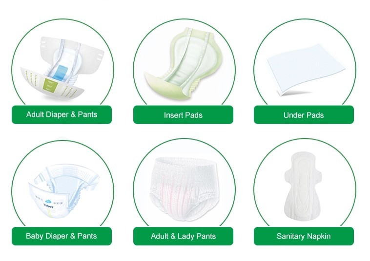 Disposable Odor Control Function Anion Chip Sanitary Pad