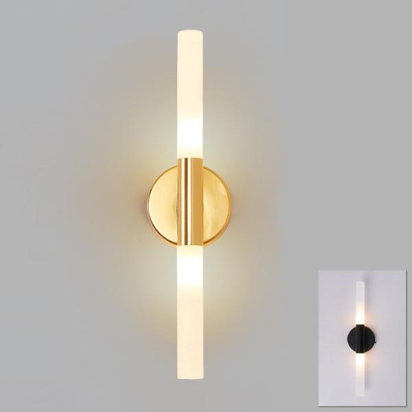 Modern metal tube pipe up down LED wall lamp light sconce Bedroom foyer washroom