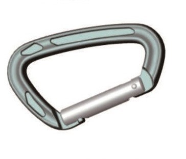 Snap Hook Mini Locking Carabiner Clip Aluminum Climbing Carabiner 81x47mm