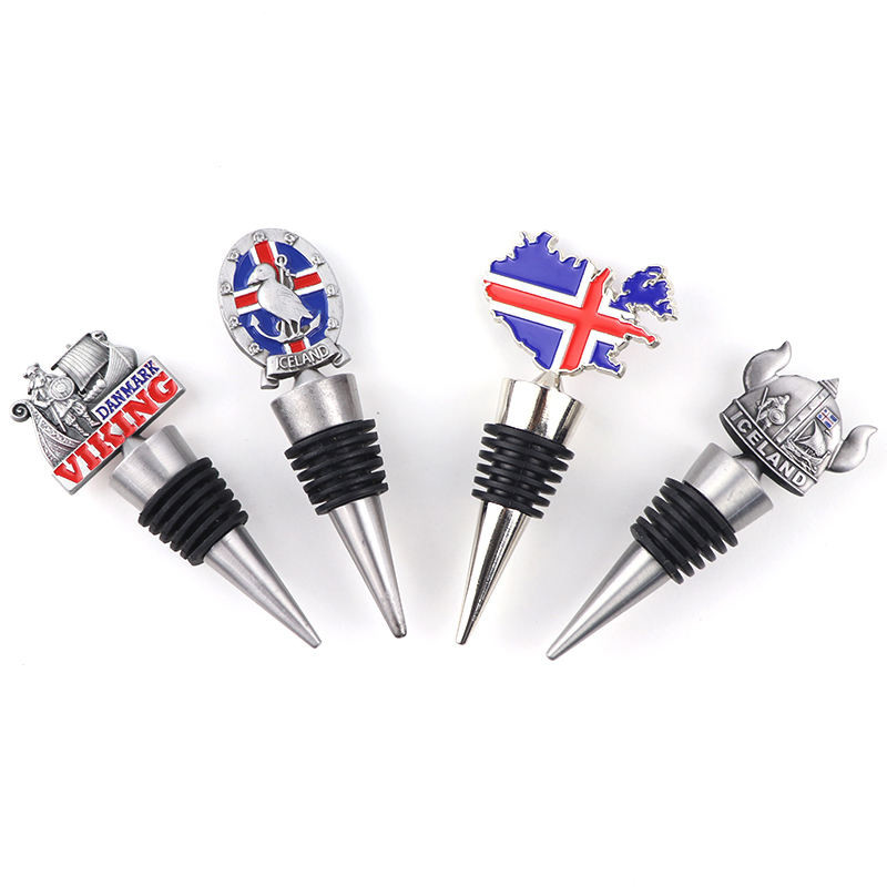 Metal Vacuum Wine Bottle Stopper Stainless Steel Personalized Casting