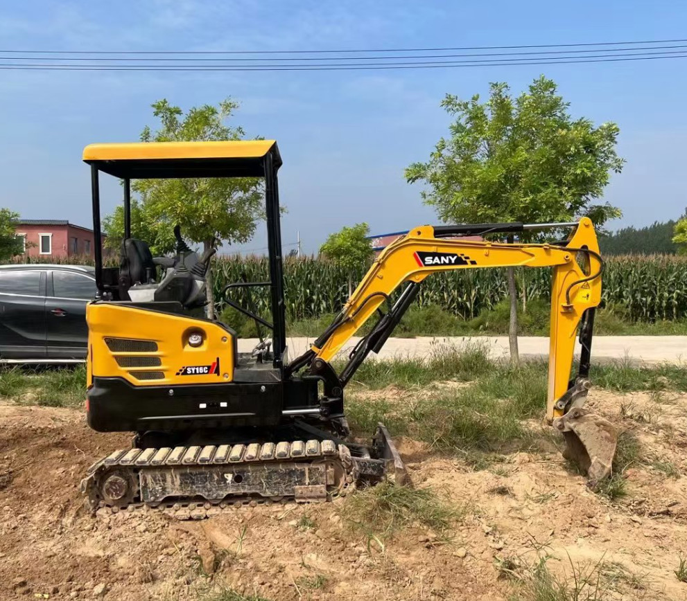 Sany Brand Mini Used Excavator SY16 2 Ton Small Crawler Digger for Garden