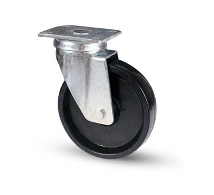 4 Inch black nylon Industrial Trolley Wheels swivel casters 300lbs