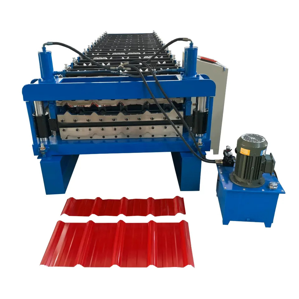 7.5KW Double Layer Roll Forming Machine For Long Span Roof Sheet Multifunctional