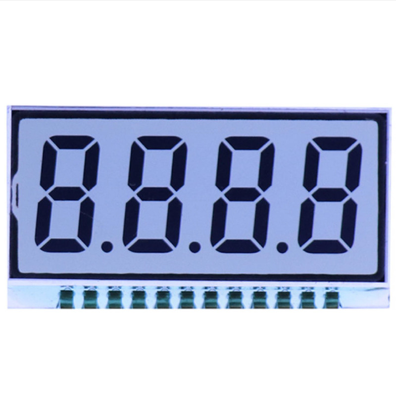Customized Size VA Digit LCD Screen TN HTN FSTN Custom 7 Segment Monochrome Meter Display