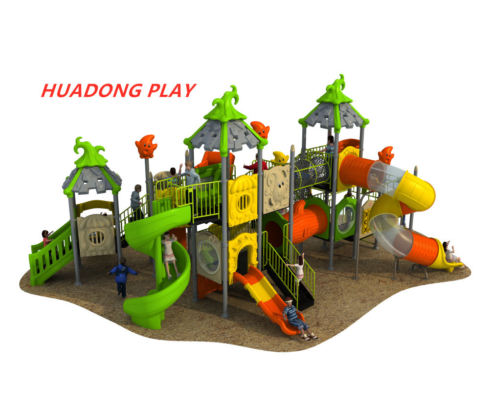 Magic House Series Outdoor Ride Kids Plastic Slide Equipment For 3-12 Years Old
