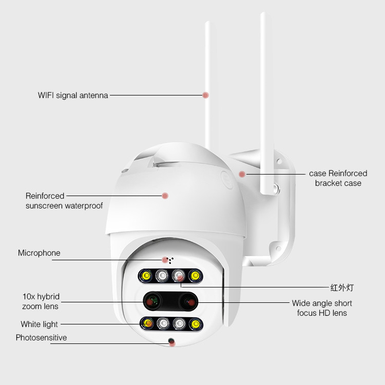 Outdoor Cctv Security Camera Support WIFI 1/4" HD 1Megapixel Cmos Sensor