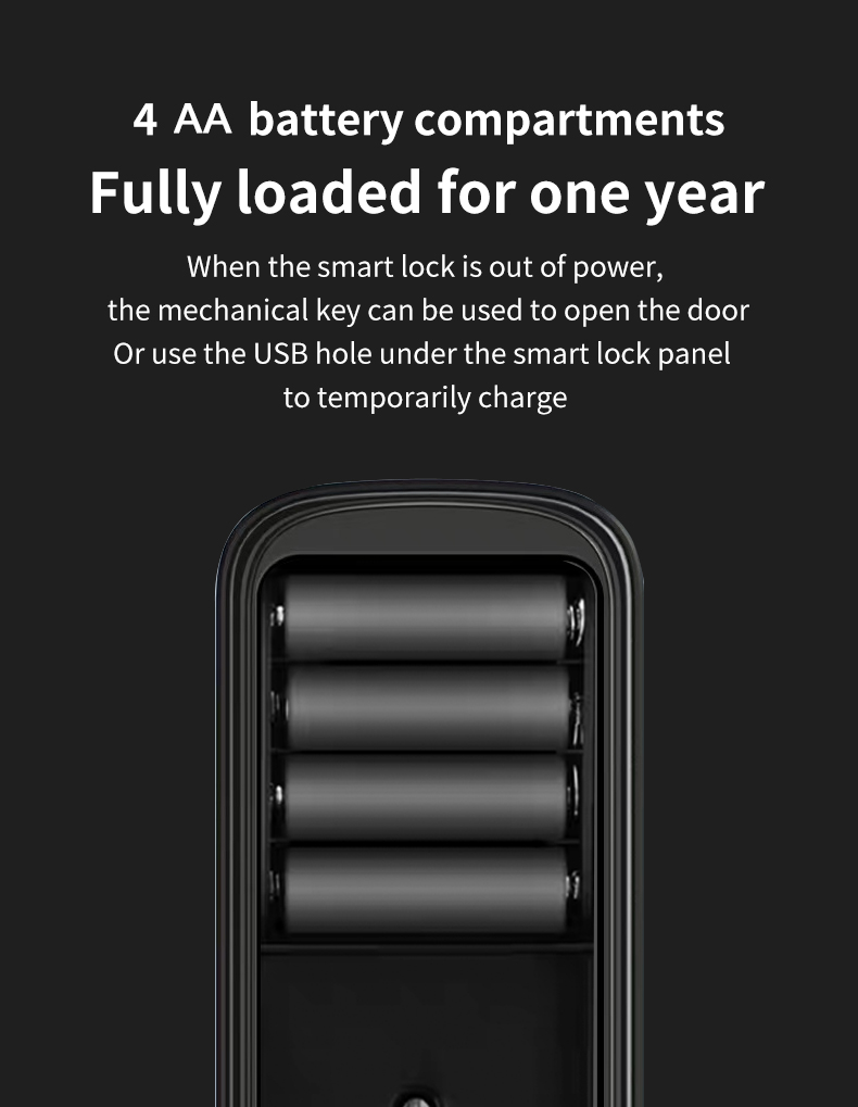 Remote Control Smart Lock TTlock Tuya Fingerprint Interior Door Lock