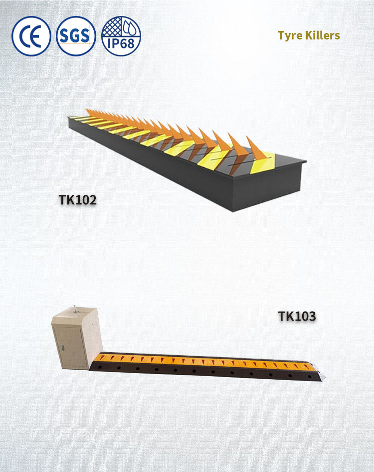 Retractable Spike Tyre Killer 3M/4M/5M/6M/7M/8M Length IP68 Protection