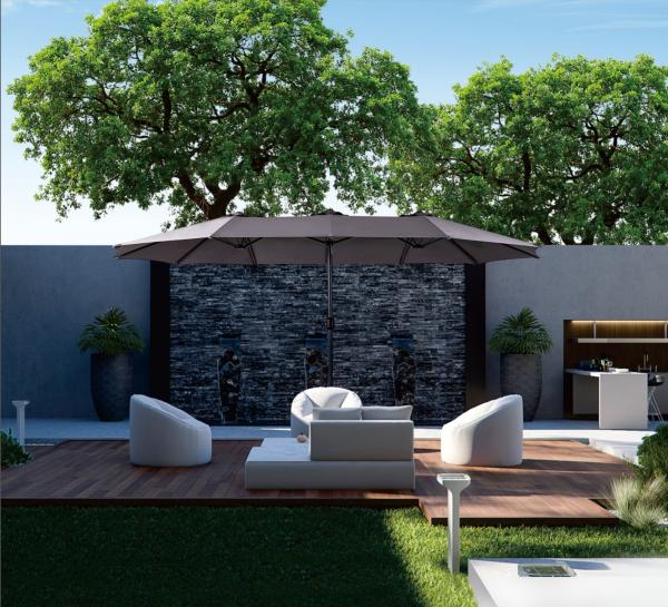 15 Ft 13 Ft 10 Ft Patio Umbrella Sunshade Backyard Banana Umbrella Garden