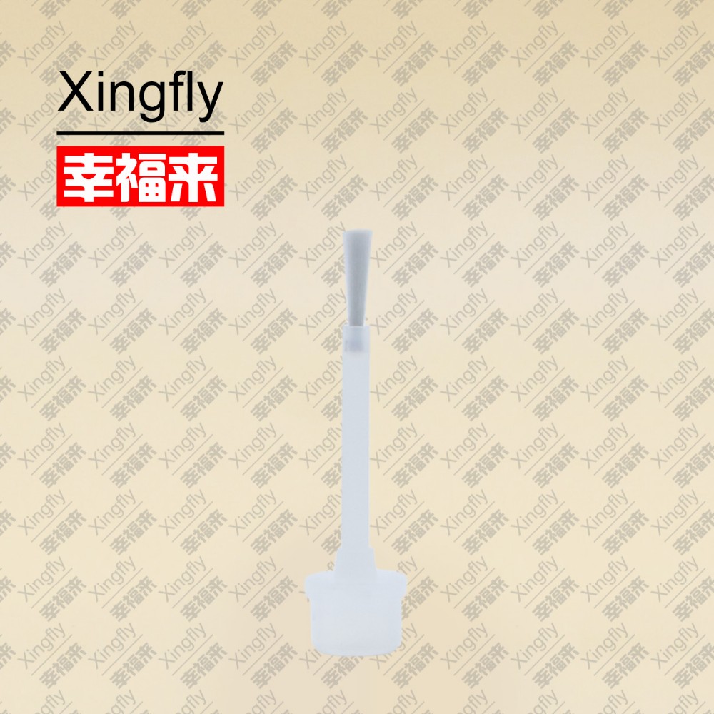 Flat Gel Nail Polish Brush Screw Cap Plastic Material For Bottles