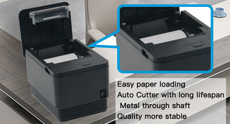 80mm Thermal Receipt Printer with Automatic Cutter and Multi-Language Support Stable