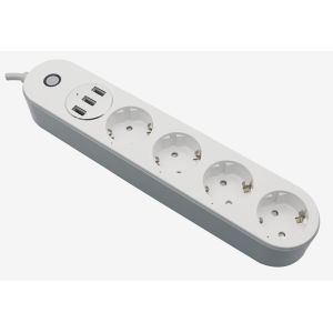 4 Sockets 2.4GHz Smart Power Strip And Wifi Surge Protector Alexa