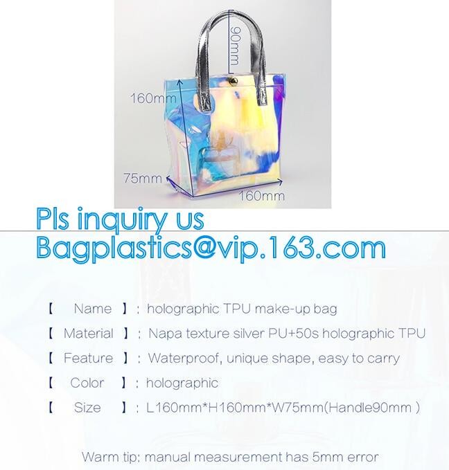 cosmetic pouch custom makeup bag, portable travel makeup bag cases bulk women handbag, Travel waterproof clear zipper co