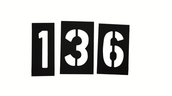 Chemical Resistant And Flexible PVC Stencils For Public 90 Letters 30 Numbers 3