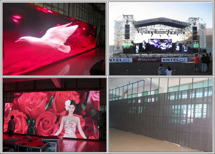 Outdoor LED Grille Screen Rental Nova Control System IP65 Front / Rear Protection Level