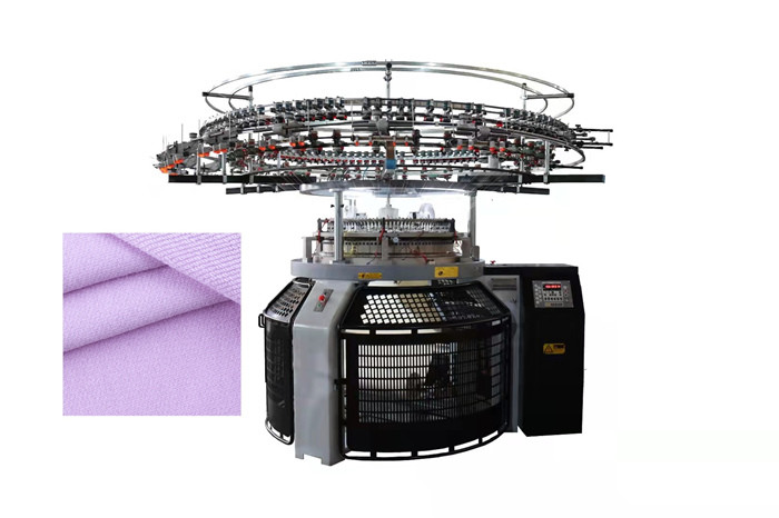 2T Fleece Industrial Circular Knitting Machine For Sweater Fabric Making