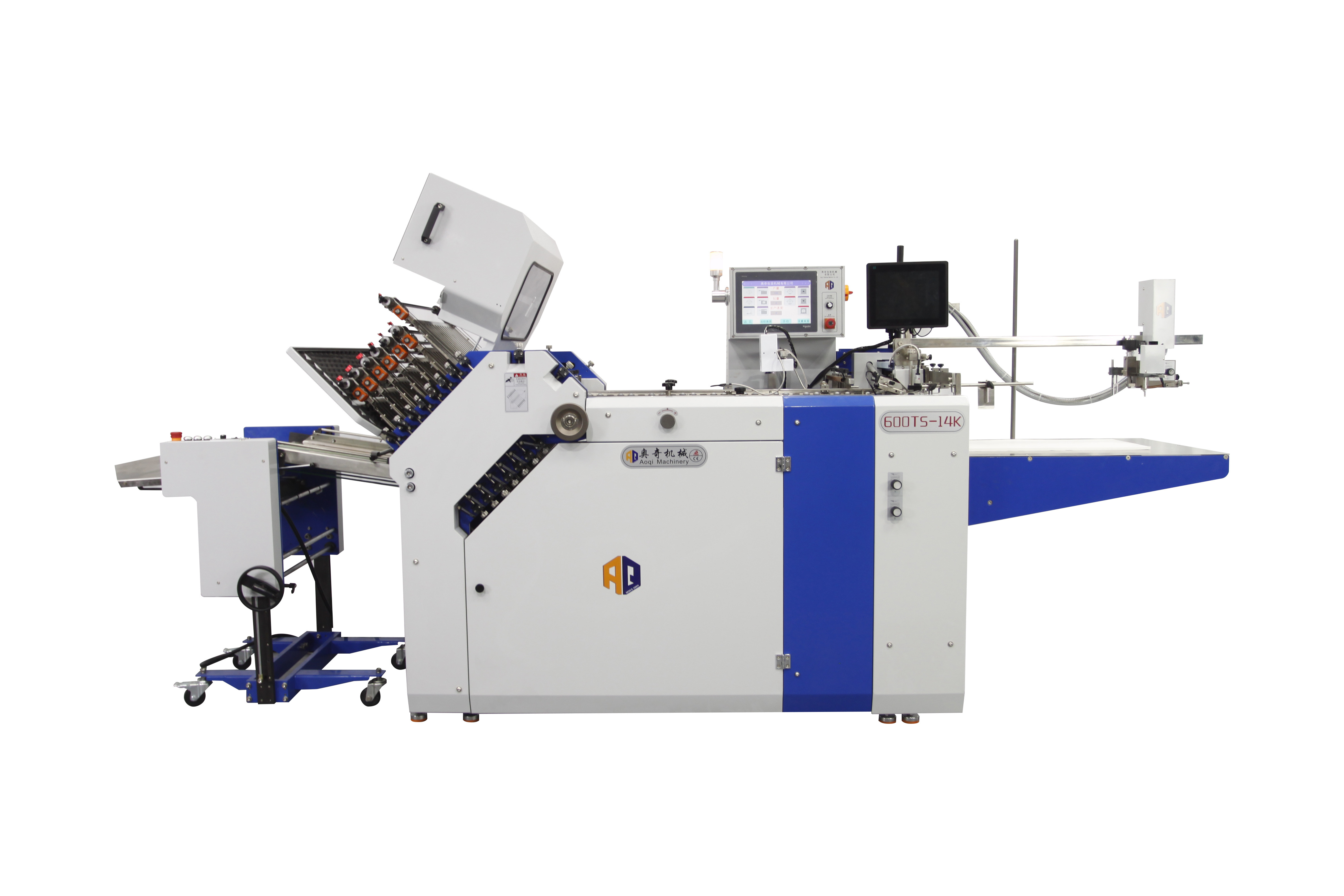 Ultrasonic Leaflet Paper Folding Machine Double Tension Induction Large Format Pharmaceutical