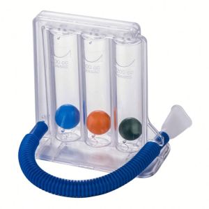 Three balls lung exercise spirometer mouthpiece respiratory exerciser machine