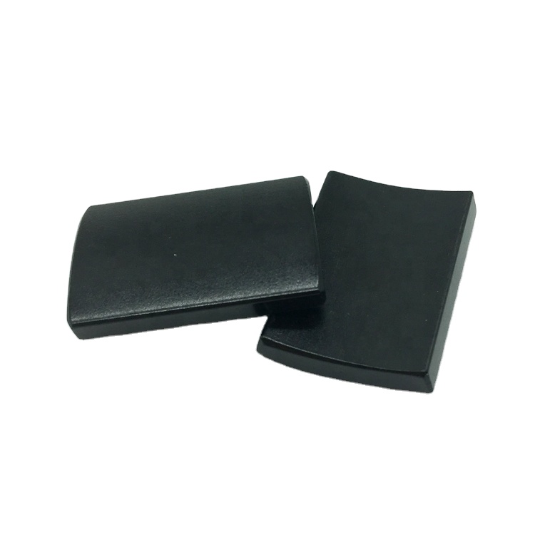 Customized Size ARC NdFeB Magnet Coating Black Epoxy Neodymium Segment Magnets for Motor
