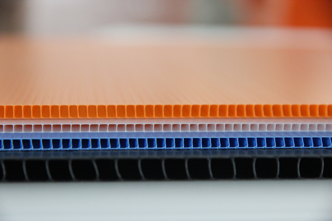 14mm White Corrugated Plastic Sheets PP Flute Board